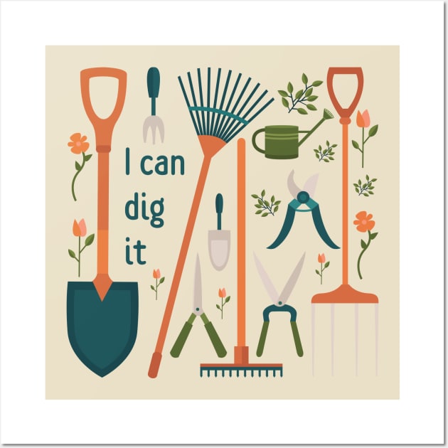 Gardeners can dig it! Wall Art by moose_cooletti